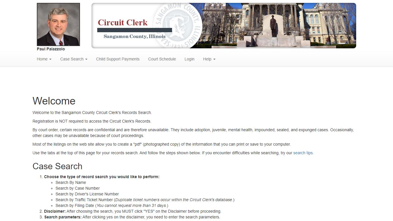 Disclaimer - records.sangamoncountycircuitclerk.org